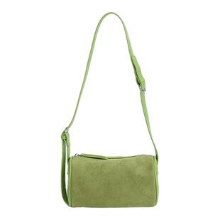 美拉德包包女式2025新款潮时尚百搭单肩斜挎包高级感麂皮绒圆筒包