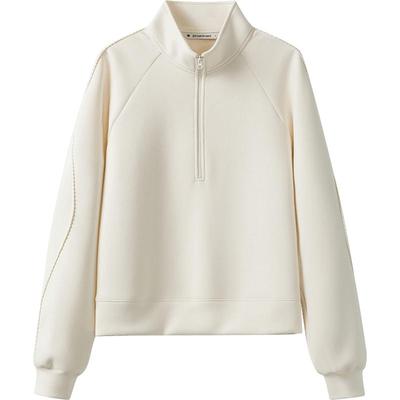 播商场同款拉链立领卫衣女25春季新款美式休闲宽松上衣BDS1VD1574