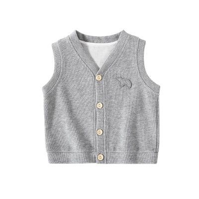儿童马甲春秋男童外穿针织开衫