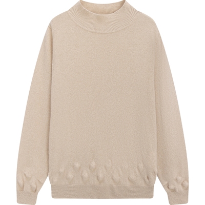 播broadcute童装秋冬新款毛衣高领男女童保暖针织衫KEQ4S705