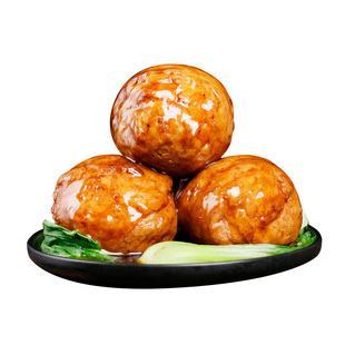 喜旺狮子头400g*3袋四喜丸子熟食真空即食肉丸子下饭菜卤味肉丸