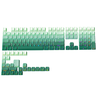 牛油果绿侧刻渐变键盘键帽机械磁轴键盘迈从ace68狼蛛夜魔小蜜蜂