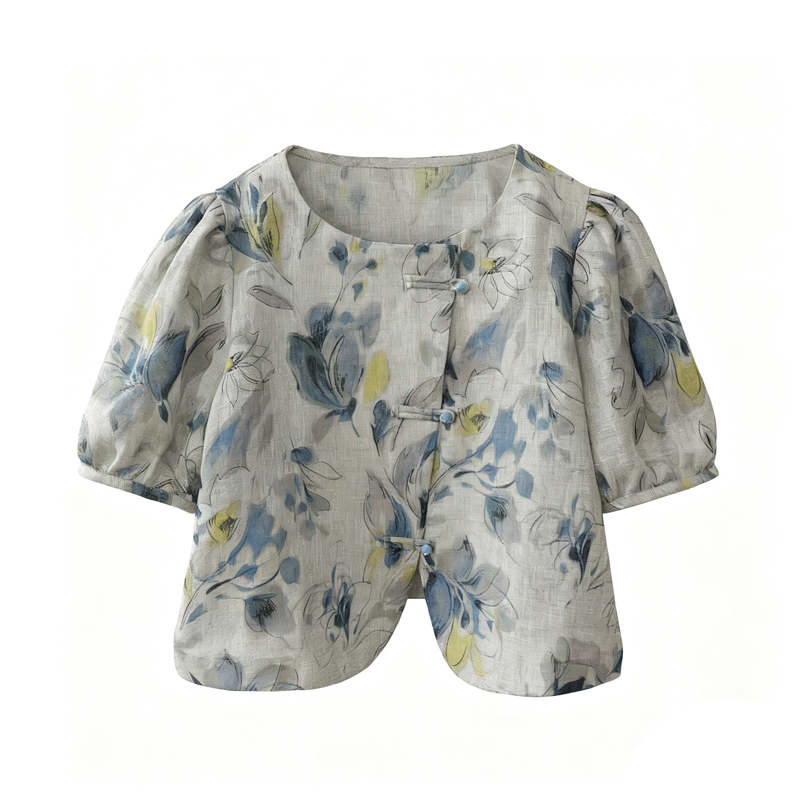 布懂时光自主打版服装纸样1:1手工缝纫制作新中式上衣BD-060