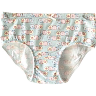 小黑托昵秋冬新款女孩童宝贝碎花三角内裤宝宝齐头短裤幼儿大裤头