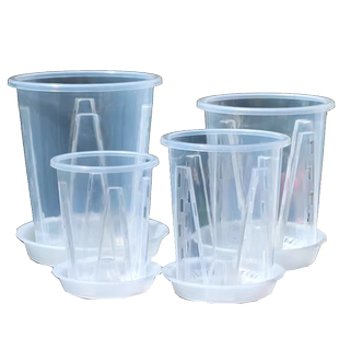 控根透气透明盆蝴蝶兰专用盆空气柱花盆青山盆树脂加厚环保兰花盆