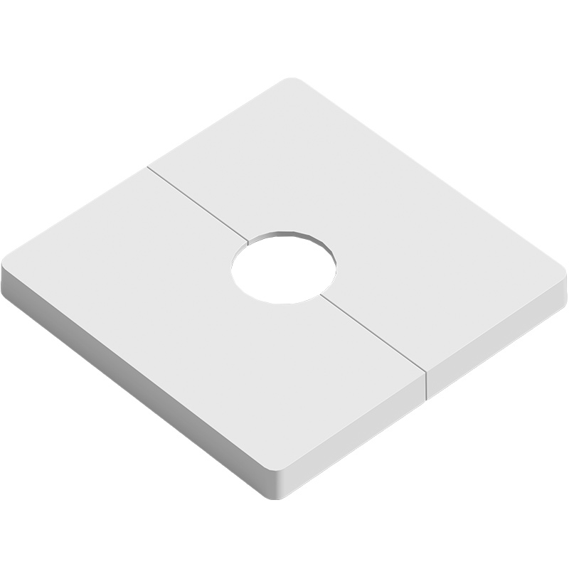 可拆式粘贴出线孔面板86型空白面板带孔装饰遮挡盖电视柜穿线面板