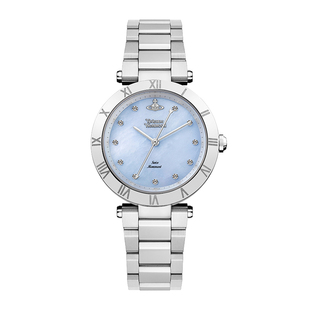 vivienne westwood西太后手表女时尚镶钻彩面贝母钢带女表女款