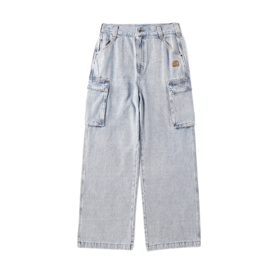 Starter大口袋男款工装牛仔裤