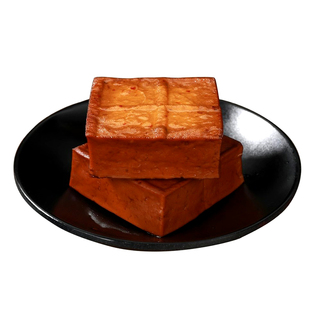 四川渠县美食家乡味柴火柏丫烟熏卤水胆水香干豆腐五香麻辣腊豆干