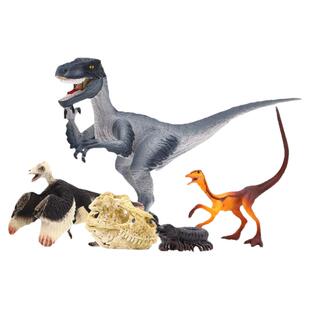 schleich思乐恐龙玩具男孩仿真动物模型玩具伶盗龙狩猎套装礼品