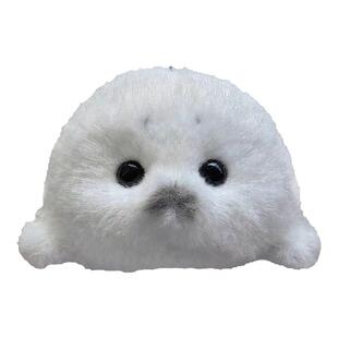 可爱毛绒小海豹宝宝公仔挂件手工海洋守护仿真海洋玩具海豹挂件礼