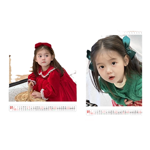2025年挂历定制照片来图定做diy制作日历挂墙宝宝儿童写真