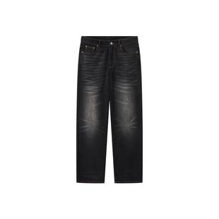 Ed Hardy埃德哈迪冬季流行新款男士走针绣直身牛仔长裤