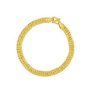 周六福黄金手链女金耀双扣链足金计价纪念送女友新年礼物