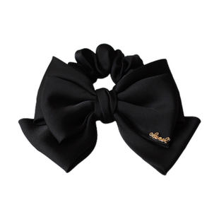 川野蝴蝶结大肠发圈网红气质小皮套女头绳日韩高级感橡皮筋扎头发