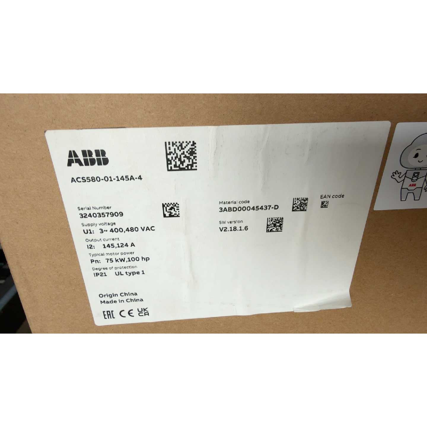 议价ABB变频器,ACS580-01-088A-4(已售),AC