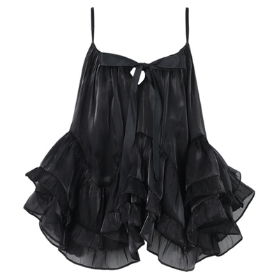 FTT FlyTheTruth『周末派对』 不规则荷叶边吊带背心女夏外穿上衣