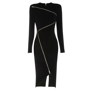 个性晚礼服女装名媛生日派对宴会小礼服主持人显瘦修身连衣裙短裙