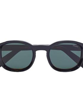 ZEGNA杰尼亚黑色/哈瓦那色太阳镜