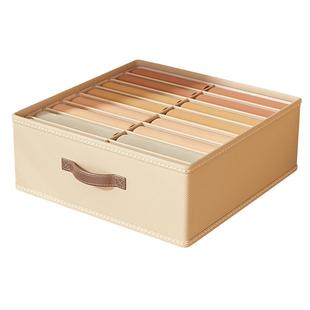 双列裤子收纳盒衣柜分层收纳神器家用分格放衣服衣物整理筐储物箱