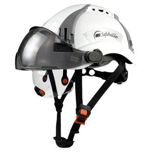 达林韦尔双层护目安全帽带反光贴工地专用防护防砸头盔可定制印字