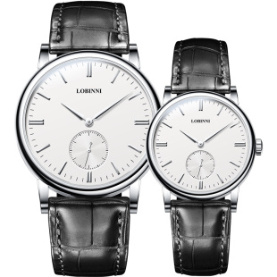 罗宾尼情侣手表一对新款情侣表休闲简约防水石英男女对表名牌超薄