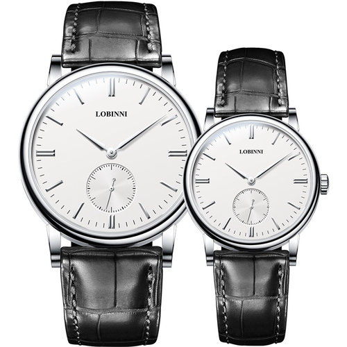 罗宾尼情侣手表一对新款情侣表休闲简约防水石英男女对表名牌超薄