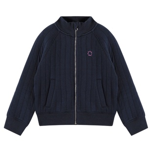 允儿妈女童冬季简约立领薄款棉衣儿童保暖内胆宝宝棉服女孩棉袄潮