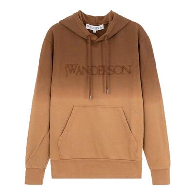 JW ANDERSON 男士棕色棉质连帽卫衣银泰百货精品 301574