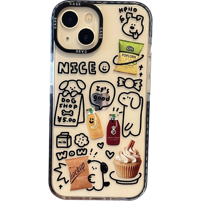 轻风苹果tpuins风可爱小狗美食