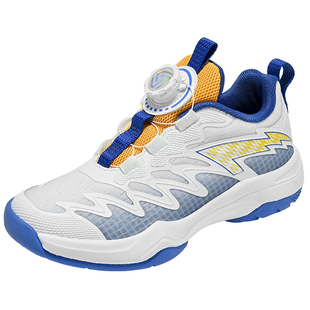 七波辉童鞋男童青少年运动鞋儿童羽毛球鞋2026春季新款透气网面鞋