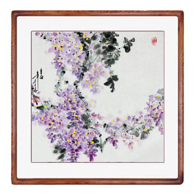 百燕堂装饰画画心卷轴木框国画