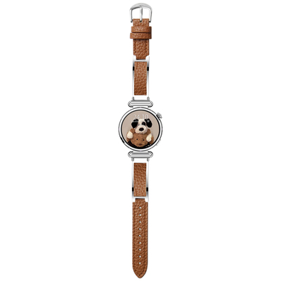 秋季新款金属贴皮荔枝纹表带百搭