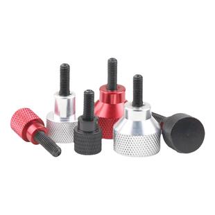 M5铝合金手柄加硬手拧螺丝平头滚花螺纹机牙高头手扭螺钉紧固螺栓