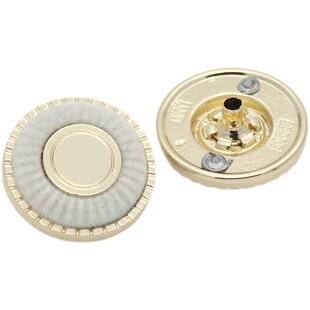 小香风金属植绒四合扣纽扣女士上衣大衣暗扣羽绒服外套子母扣按扣