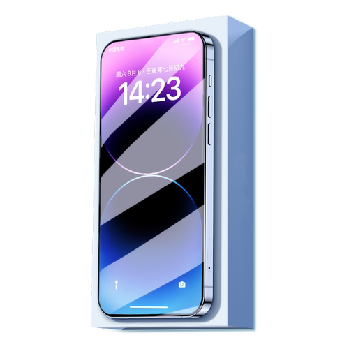 [进口无纹]适用苹果14pro钢化膜iphone13手机防摔抗指纹XR高清手机膜12全屏11防窥防指纹x防摔贴膜xs听筒防尘