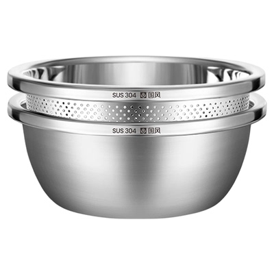 不锈钢盆家用洗菜盆洗水果沥水篮
