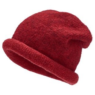 热风女士帽子2025年冬季新款卷边休闲针织帽潮流堆堆帽韩系冷帽