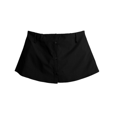 BestU纯色别致短裙裤百搭