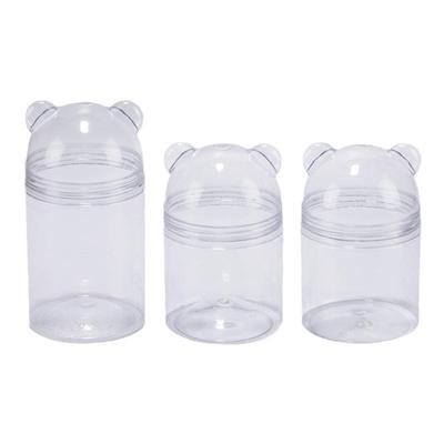 卡通熊收纳瓶亚克力可爱密封罐