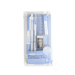 Planwith考试文具套装高考中考专用文具礼盒金榜题名考试大礼包考研公务员学生考试专用涂卡笔橡皮擦透明笔袋