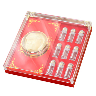 团圆礼拼装虫草包装盒冬虫夏草藏红花西洋参石斛礼盒9瓶拼装空盒