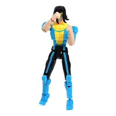 3D打印多关节超可动人偶玩具长发无敌变种配色手办模型成品摆件