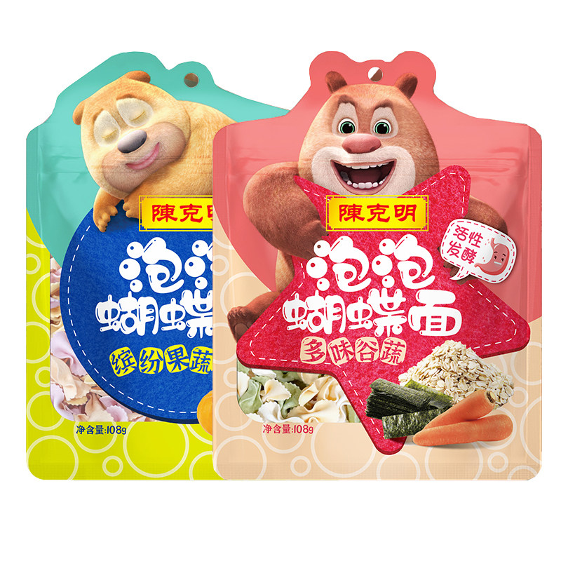 陈克明儿童蝴蝶面无添加食盐面条