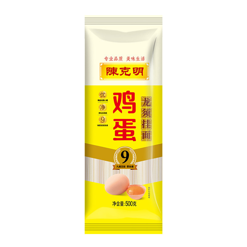 陈克明鸡蛋龙须面500g