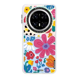 SHEHENG ×彩色花园适用于华为mate80pro手机壳磁吸全包mate60pro+防摔变色超薄mate40文艺30pro带支架50新
