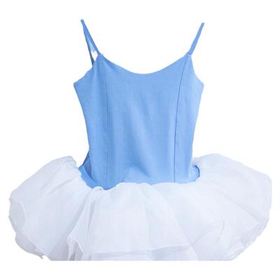 儿童舞蹈服女夏季吊带连体蓬蓬裙