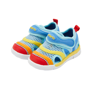 卡特兔毛毛虫学步童鞋小童软底凉鞋宝宝机能鞋透气夏婴儿鞋子