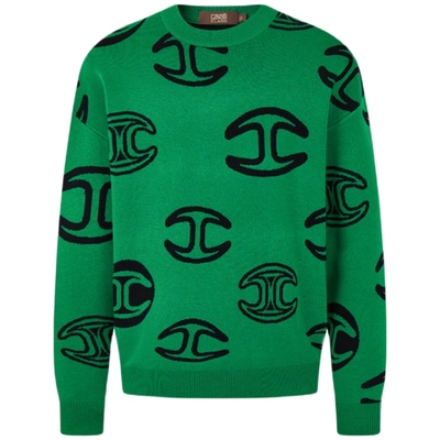 卡沃利情侣休闲慵懒风羊毛针织衫