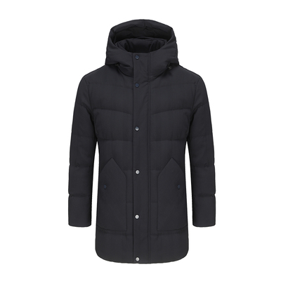 【鹅绒高充绒量】DIDIBOY迪迪博迩冬季中长款连帽加厚保暖羽绒服